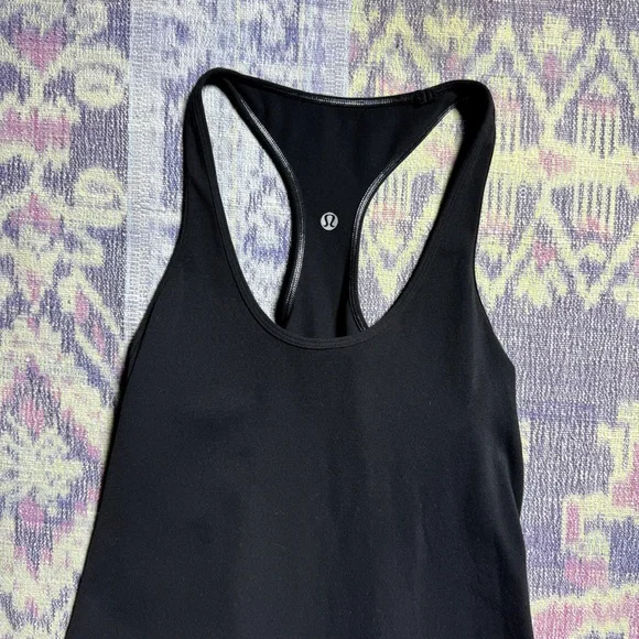 Lululemon Reversible Cool Racerback Tank Top Scoop Neck Sleeveless Stretch Black - Picture 14 of 14